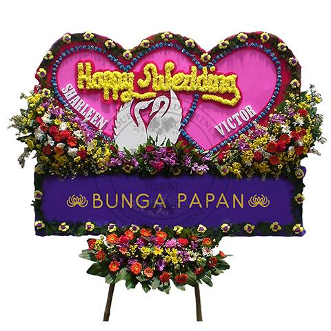 Bunga Papan Wedding - Bunga Papan Happy Wedding - Bunga Papan Pernikahan