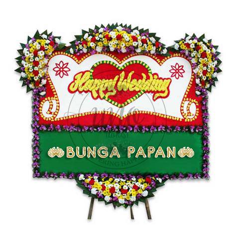 Bunga Papan Wedding - Bunga Papan Happy Wedding - Bunga Papan Pernikahan