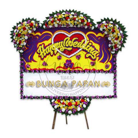 Bunga Papan Wedding - Bunga Papan Happy Wedding - Bunga Papan Pernikahan