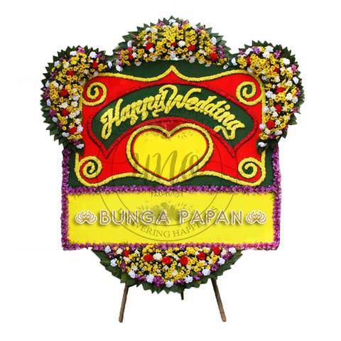 Bunga Papan Wedding - Bunga Papan Happy Wedding - Bunga Papan Pernikahan