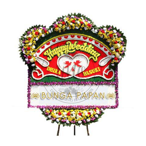 Bunga Papan Wedding - Bunga Papan Happy Wedding - Bunga Papan Pernikahan