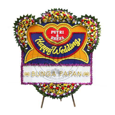 Bunga Papan Wedding - Bunga Papan Happy Wedding - Bunga Papan Pernikahan