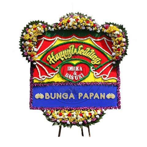 Bunga Papan Wedding - Bunga Papan Happy Wedding - Bunga Papan Pernikahan
