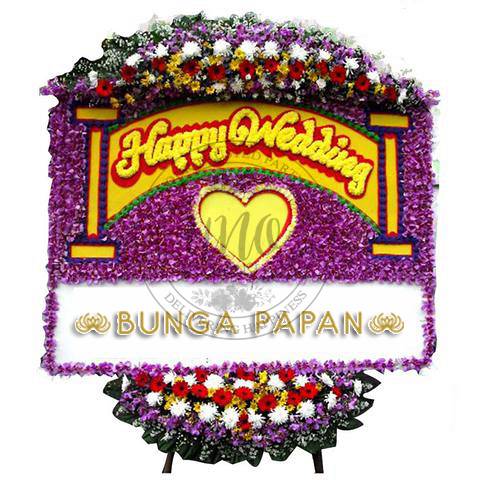 Bunga Papan Wedding - Bunga Papan Happy Wedding - Bunga Papan Pernikahan