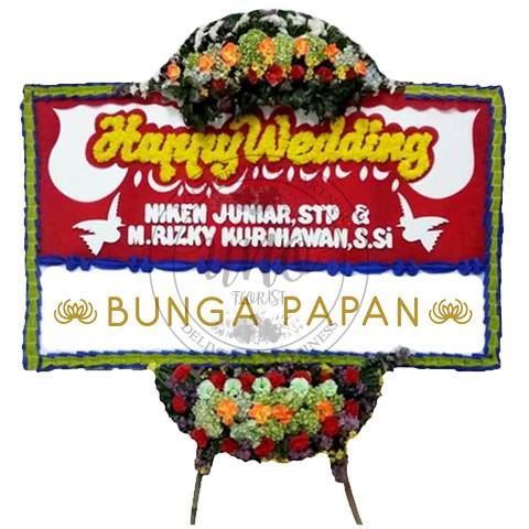 Bunga Papan Wedding - Bunga Papan Happy Wedding - Bunga Papan Pernikahan