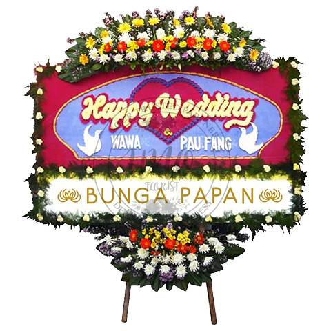 Bunga Papan Wedding - Bunga Papan Happy Wedding - Bunga Papan Pernikahan