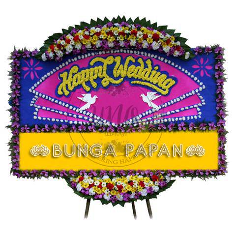 Bunga Papan Wedding - Bunga Papan Happy Wedding - Bunga Papan Pernikahan