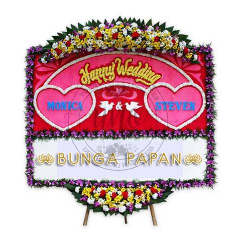 Bunga Papan Wedding - Bunga Papan Happy Wedding - Bunga Papan Pernikahan