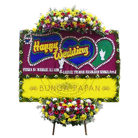 Bunga Papan Wedding - Bunga Papan Happy Wedding - Bunga Papan Pernikahan