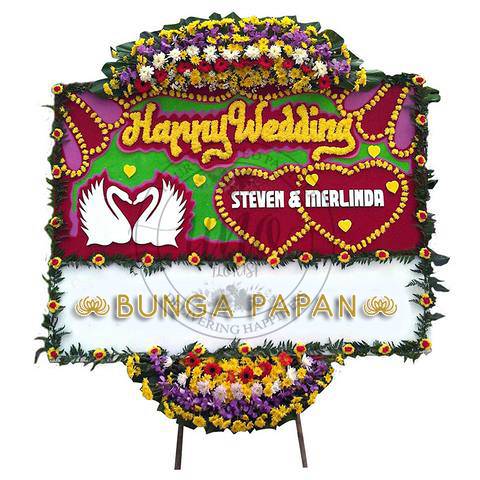 Bunga Papan Wedding - Bunga Papan Happy Wedding - Bunga Papan Pernikahan